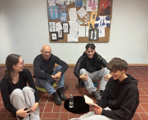 Gemütliche Runde mit Herrn Robischon